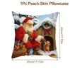 Christmas Santa Cushion Cover Decorative Pillow Cover Throw Pillow Case Home Decor Christmas Decor For Home Sofa Pillowcase
