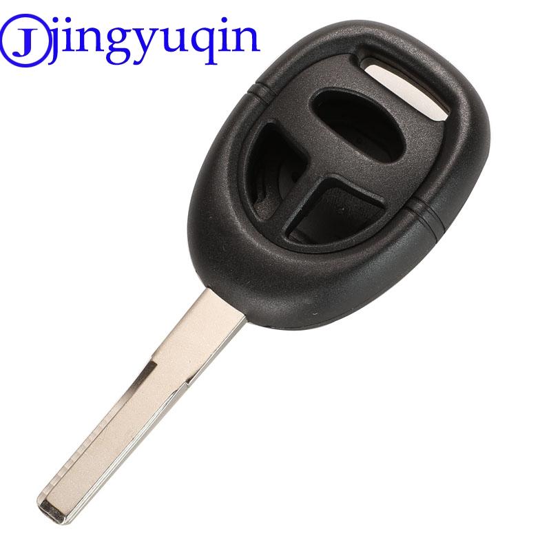 Jingyuqin For SAAB 9-3 9-5 Replacement 3 Buttons Remote Car Key Blank Housing 3 Models With Uncut Blade