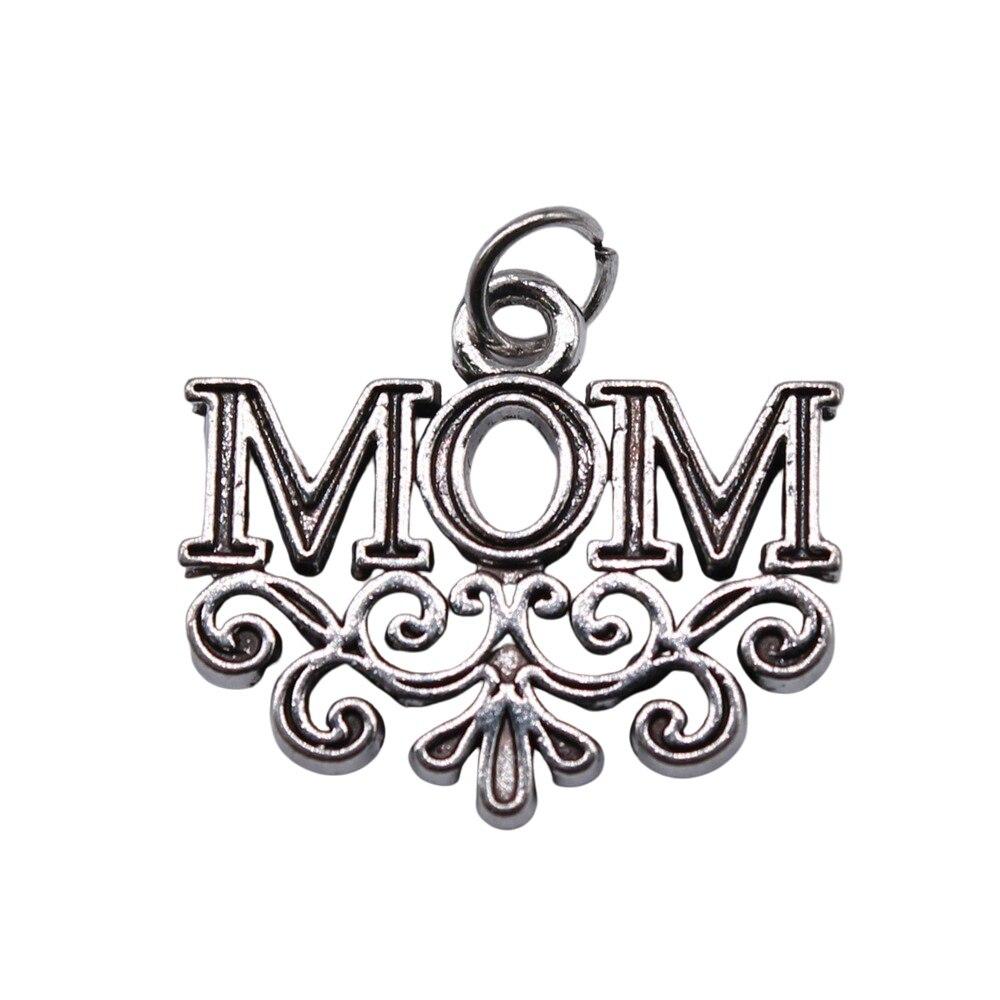 

10шт. Подвески для мамы, подвески, античное серебро, цвет цинкового сплава, 21х18 мм.