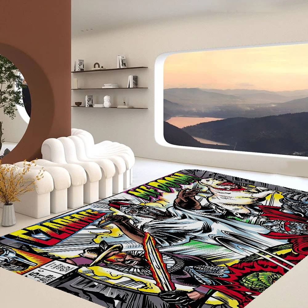 M-MF D-DOOM Rapper Door Mat Nordic Style Bedroom Living Room Doormat Home Balcony Anti-Slip Alfombra