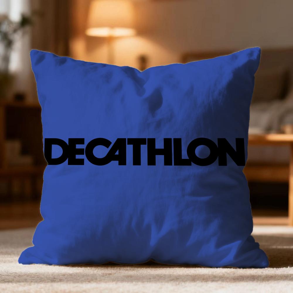 Hot D-Ddecathloned Cushion Cover Soft Washable Pillow Case Multi-Scene for Couch Bed Travel Office Use