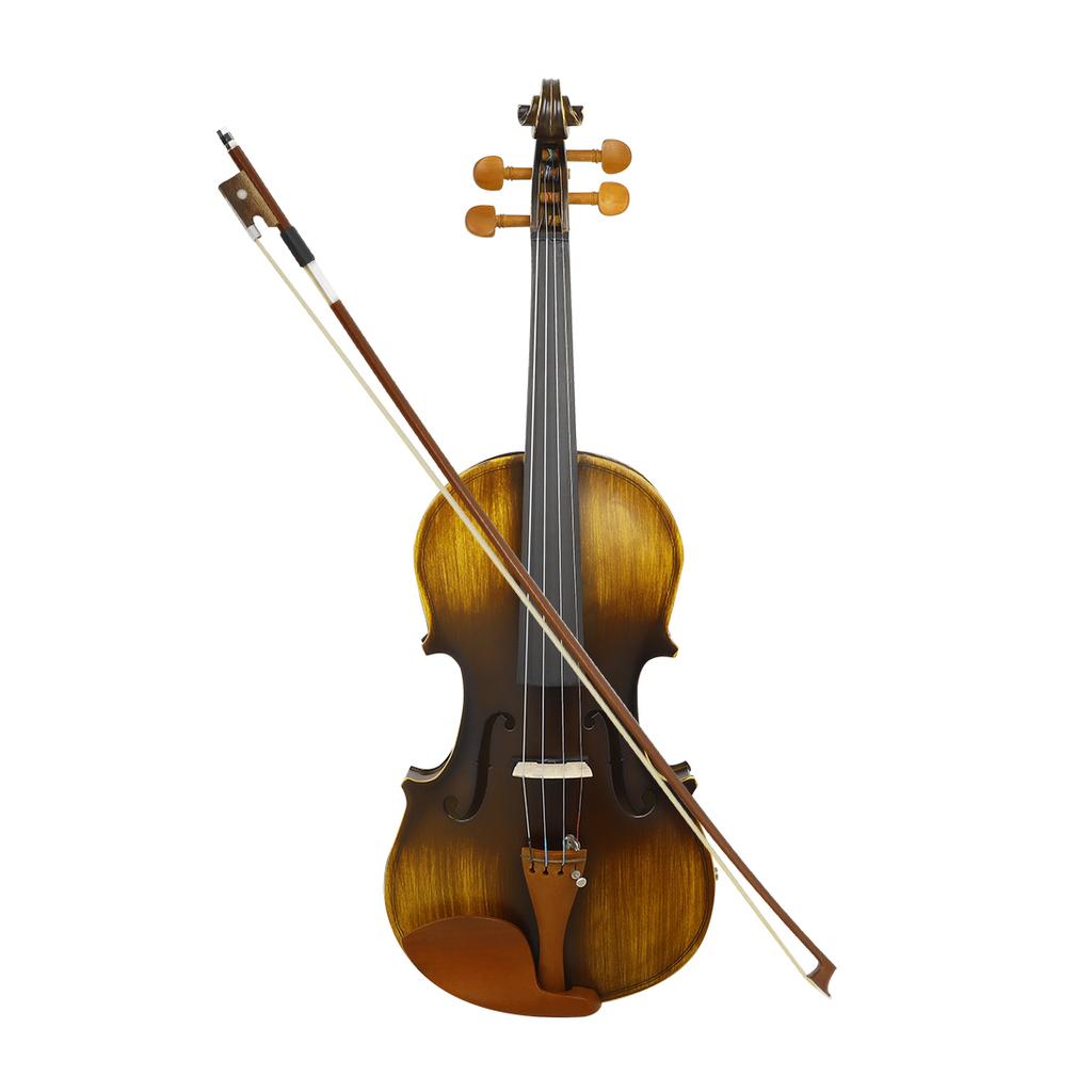 IRIN 4/4 Electric Smart Electroacoustic Violin with EQ Acoustic Silent Violin AV-E07 Maple Panel Violin for Performance