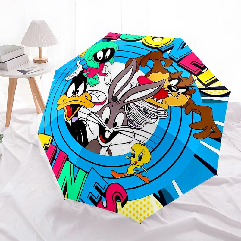 1pc Looney Tunes Characters Umbrella with Plastic Handle,Suitable for All Seasons Travel Outdoor Multi-functional UmbrellaDCS277