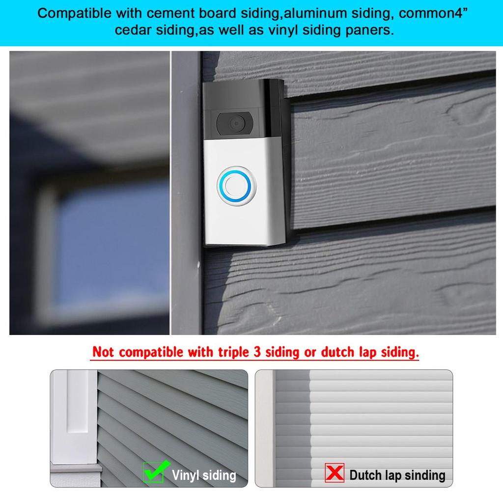 Blinds Ring Smart Anti-theft Video Doorbell Bracket Backplate