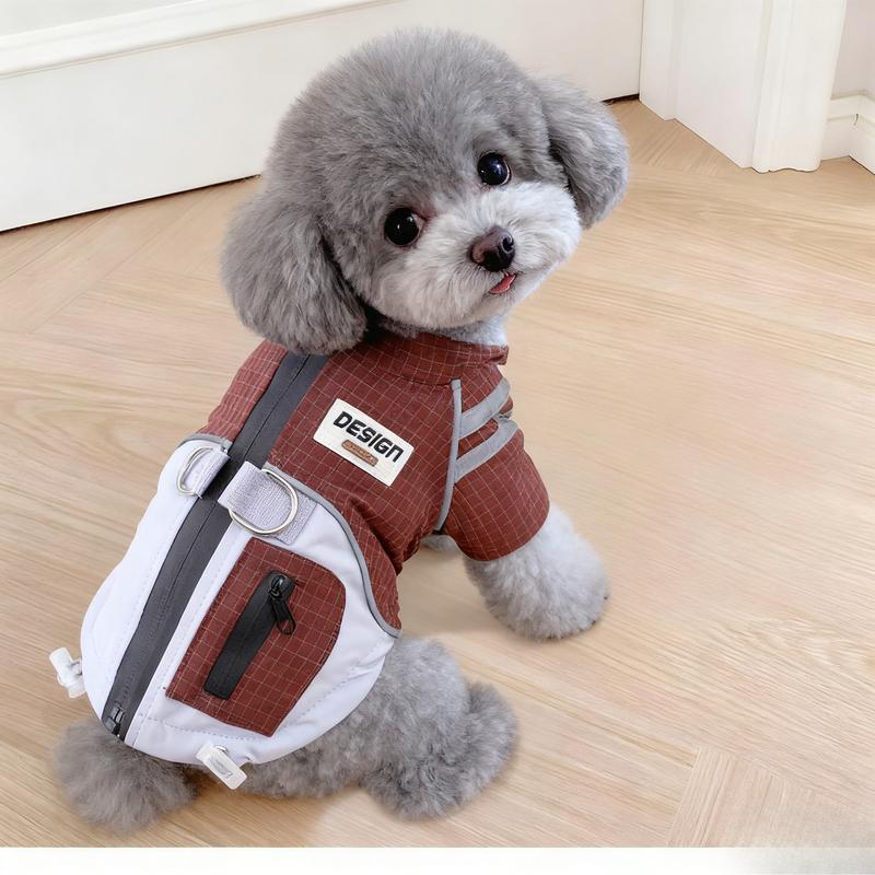 2025 Dog Clothes Winter Thick Functional Travel 3-Proof Down Jacket for Small Dog Cold-Resistant Outdoor Windproof Pet Outfit