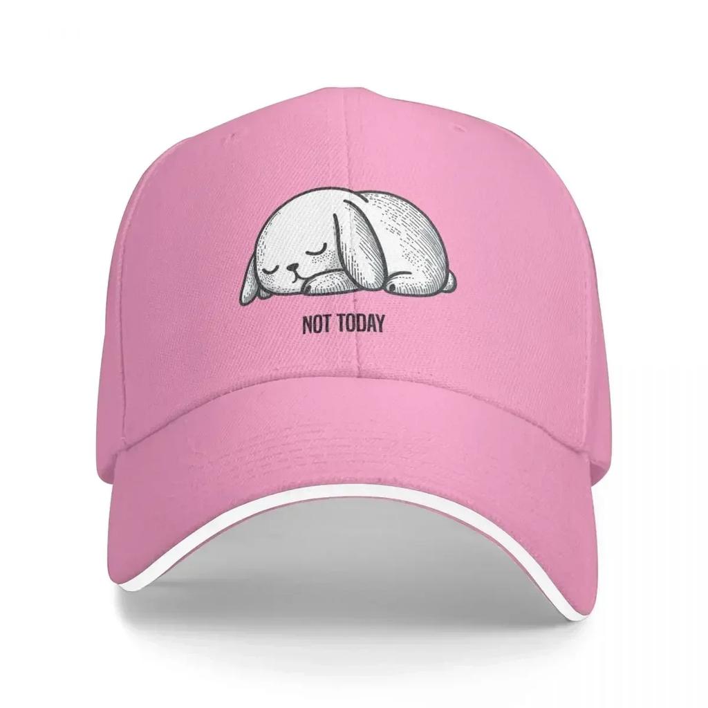Sleepy Bunny being Lazy Baseball Cap Sun Cap Sunscreen Vintage Adjustable Hat Unisex For The Sun Boy WoUnisexs
