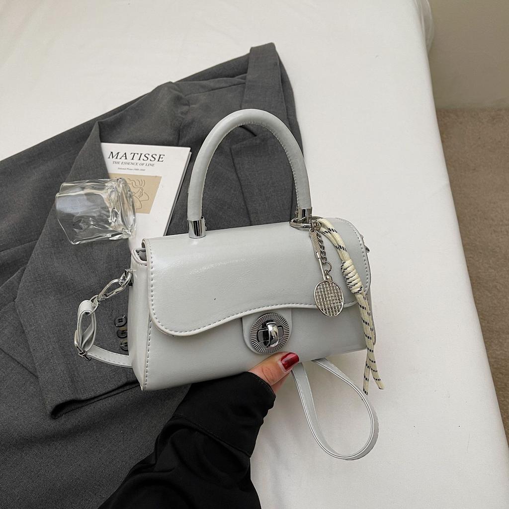 Korean portable bowling bag women's 2025 new trendy fashion shell bag versatile oblique span bag small square bag