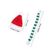 24Pcs Classic Christmas Mini Hat Scarf Ornament Set Wine Bottle Decoration Dining Room Decor Xmas Party Supplies Holiday Theme