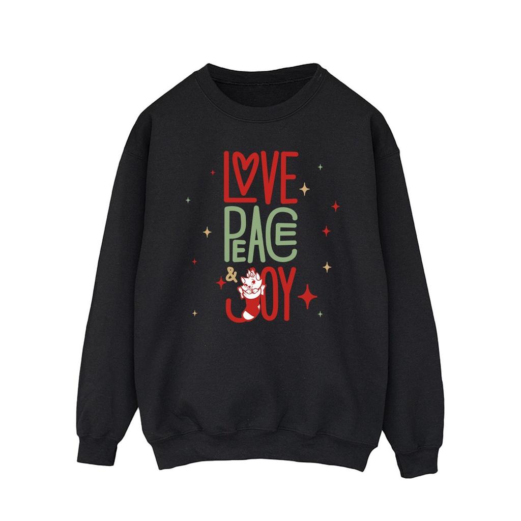 Disney Herren Aristocats Marie Liebe Frieden Freude Sweatshirt