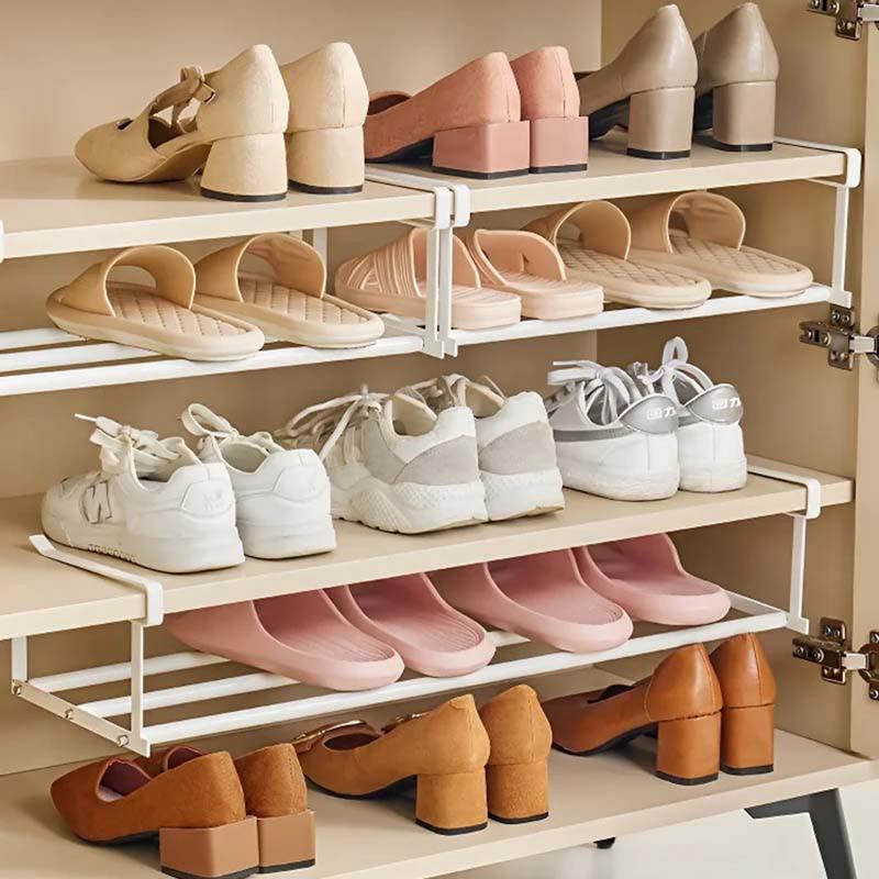 1pcs Creative Layered Shoe Rack Home Dorm Office Shoe Cabinet Partition Artifact Space Saving Shoe Storage Shelf