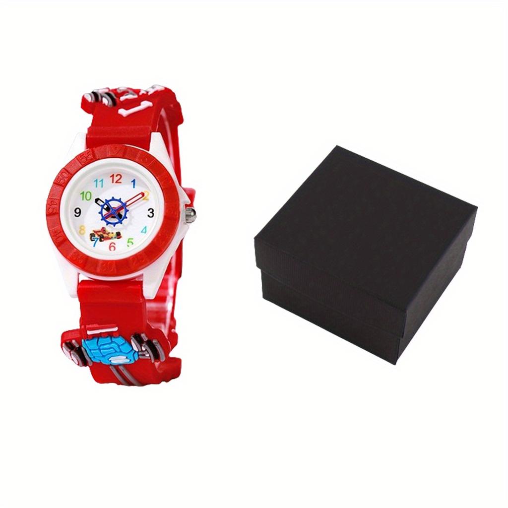 1/2 Stück - Entzückendes Kinder-Cartoon-Uhrenset - Armbanduhren mit farbenfrohen Designs und leicht ablesbarem Zifferblatt - Perfektes Geschenk für Kinder