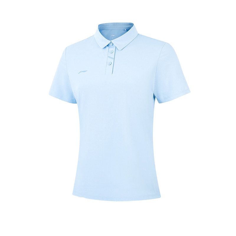 Li-Ning Plain Versatile Simple Casual Short Sleeve Polo Shirt Women tops APLW480-5 S