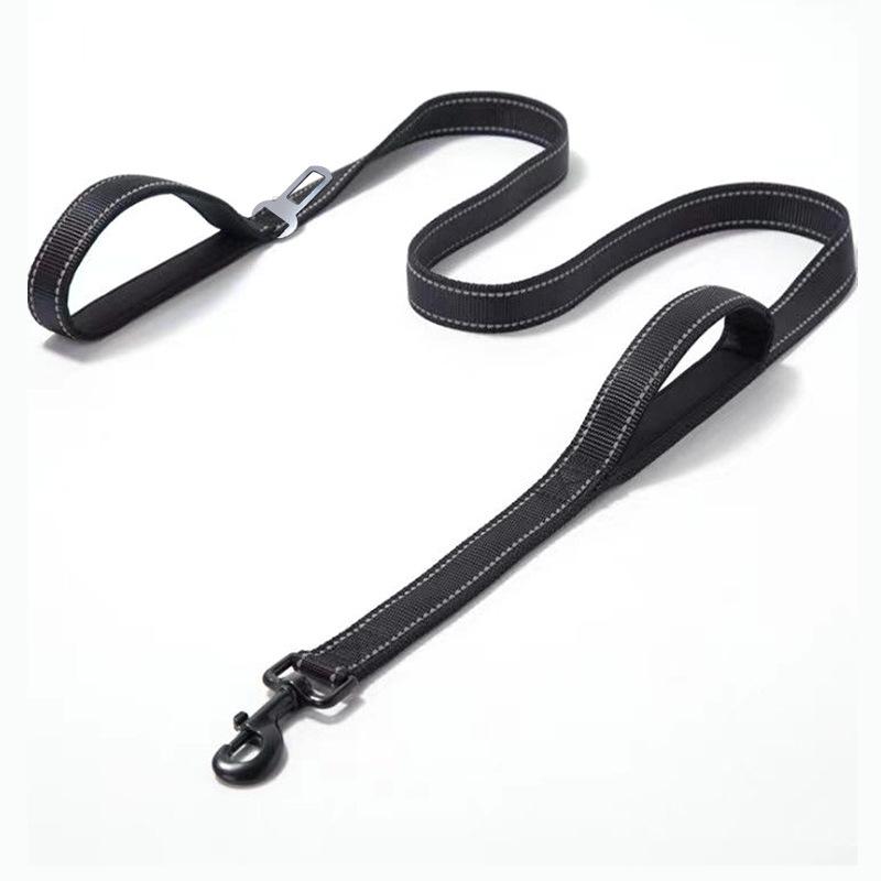 Double Layer Explosion-Proof Reflective Dog Leash - Shock-Absorbing, Thickened Pet Leash