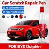 For BYD Dolphin 2021-2025 BNA1 Paint Repair Pen Touch Up Scratch Remover DIY Auto Accessories Black White Blue Gray Purple Pink