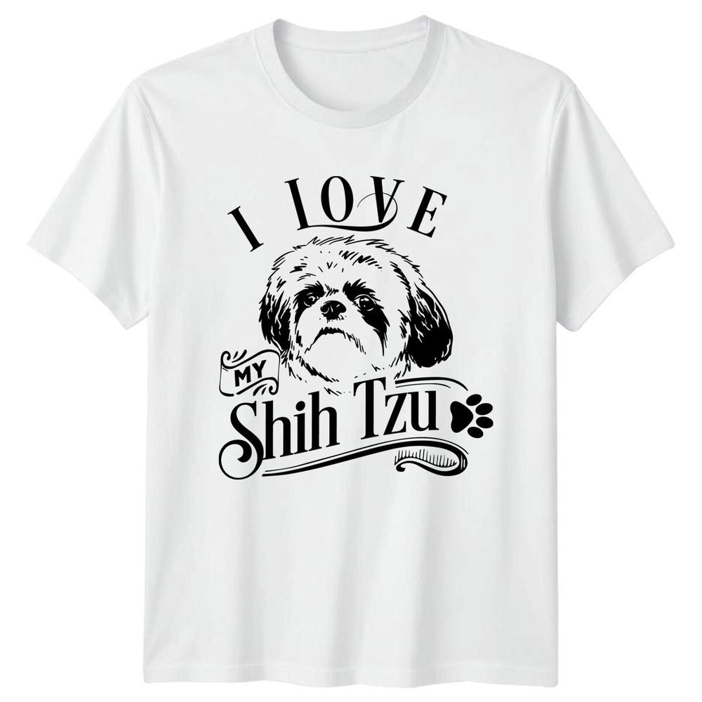 I Love My Shih Tzu Dog Breed Pet Animal Lover TShirt S