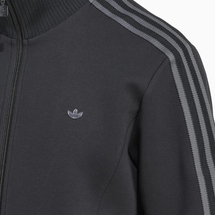 Adidas Originals SS25 Premium Slim Fit Zip Sports Long Sleeve Jacket Men Jackets Black JY2736