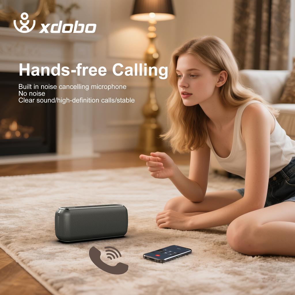 XDOBO X8 60W Alto-falantes Portáteis para Exterior Bluetooth Sem Fio Subwoofer de Graves À Prova d'Água 6600mAh Suporte TWS TF/AUX