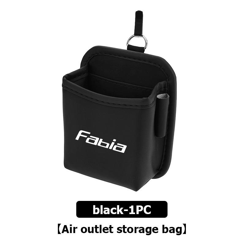 rjhwp8 Car Air Outlet Storage Box Hanging Phone Lipstick Lighter Organizer Bag Holder For Skoda Rapid Octavia Derivative Enyaq-iV