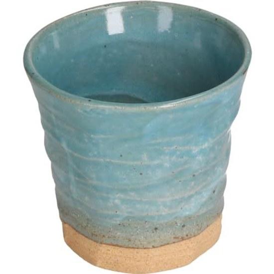 Mino Ware Blue Glaze Shochu Cup Ceramic Tumbler Approximately 270ml Made Japan