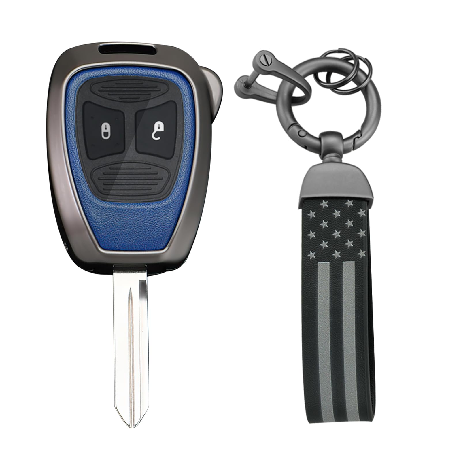 [KUNIO] Jeep Plug-in Key Key Case Key Cover Key Chain синий