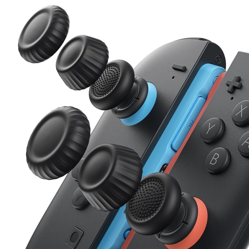 6pcs Soft Joystick Grip Cover Silicone Switch Accessories Thumb Grips Caps for Switch 2 Game Playing чёрный