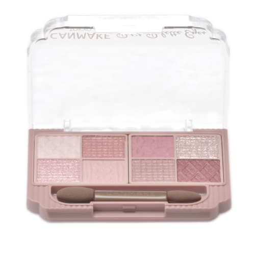 Canmake Petit Palette Eyes 03 Mignonne Ribbon 2.0g Eyeshadow Palette with Tip Pink