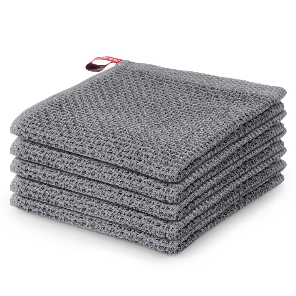 5 Stück Baumwoll-Küchentuch Weich Saugfähig Spültuch Verdickte Wischtücher Spültuch Mehrzweck-Reinigungstuch für die Haushaltsreinigung