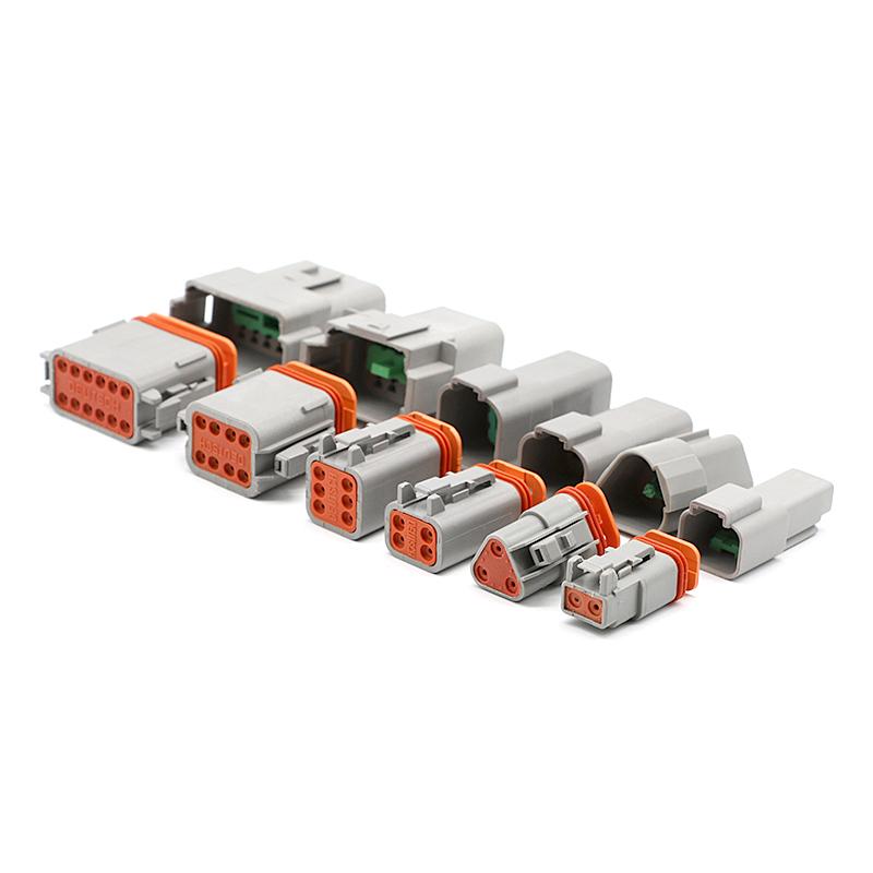Hot Sale 2/3/4/6/8/12pin DT Series Manufacturer Male Female Automotive Waterproof Connector Factory DT04-2P DT06-2S