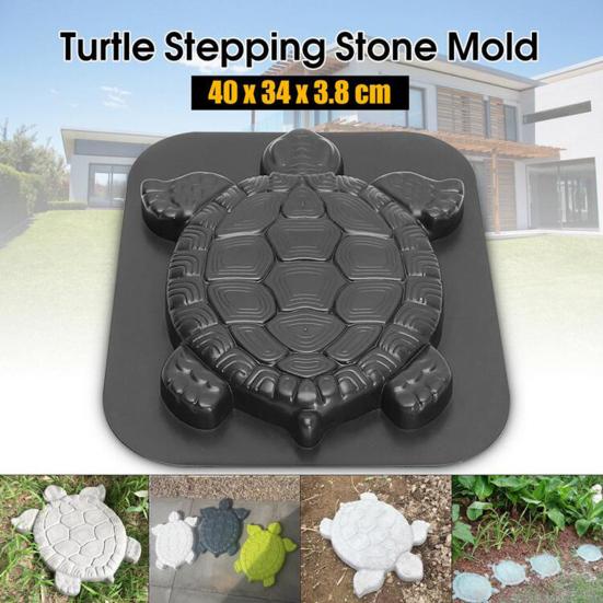 Steinform Praktische Antihaft-ABS-Schildkrötenform zur Herstellung von Trittwegen für den Außenbereich