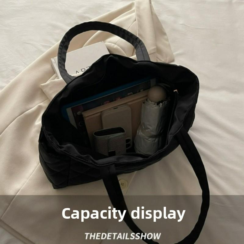 Women Versatile Shoulder Bags Large Capacity Tote Bag Lightweight Casual Fashi Quilted Crossbody Storage Bag New Autumn Winter