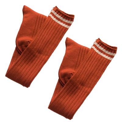 Women/'s Maroon Striped Tall Socks NWT