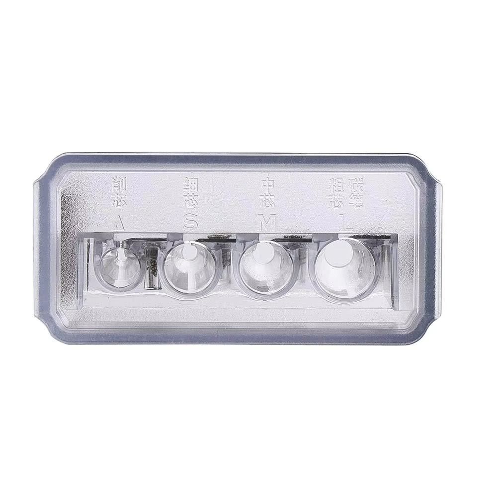 4 Holes Pencil Sharpener Multi-functional Sketching Students Manual Sharpener  Sketching Use
