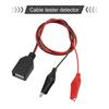 USB Male Female Power Cord 60CM with For Alligator Clips for DC Current