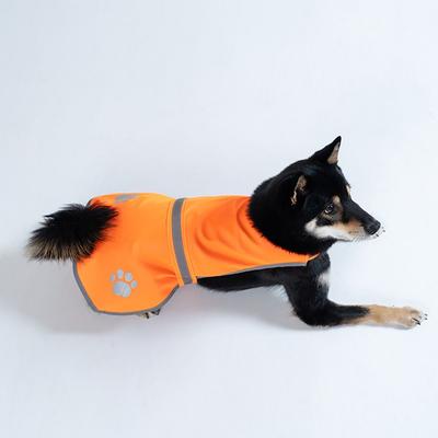 Reflective Dog Safety Vest Breathable Bright Orange Puppy Visibility Jacket Adjustable Protective Pet Fluorescent Clothes