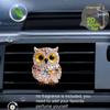 2D flat owl car vent clip decorative diffuser (fragrance not included), car interior decoration, aromatherapy clip, ideal for holiday gifts