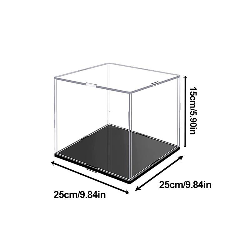 Acryl-Vitrine in mehreren Größen für Sammlerstücke zum Zusammenbauen, durchsichtige Acrylbox, Schutz-Vitrine zur Organisation von Figuren und Spielzeug