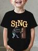Johnny Sing Anime T-Shirts Jungen Cartoon Tops Mädchen Sommer Kurzarm T-Shirts Kinderkleidung Harajuku Streetwear Kinder T-Shirt