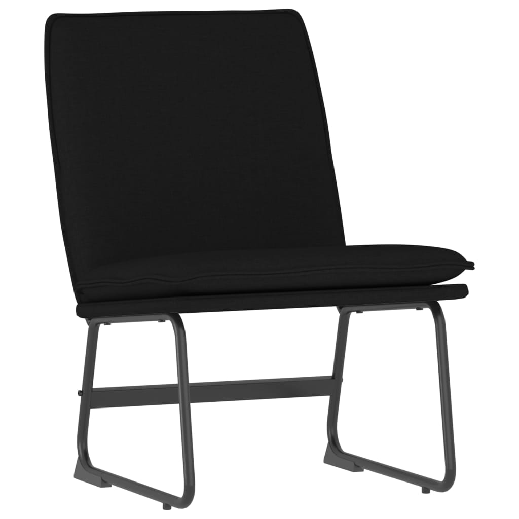 Black Lounge Chair 52 X 75 X 76 Cm Fabric