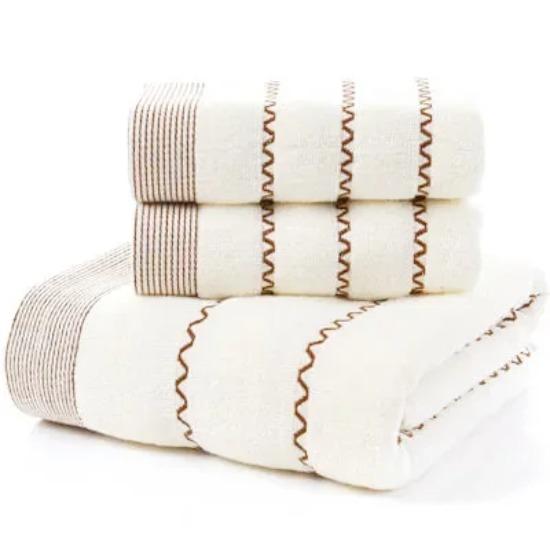 100% Bamboo Fiber Bath Towel 3-Pce Set,Bamboo Green Adult Sports Towel,Three Towels Totaling 35Cm X 75Cm * 2 And 70Cm X 140Cm *1