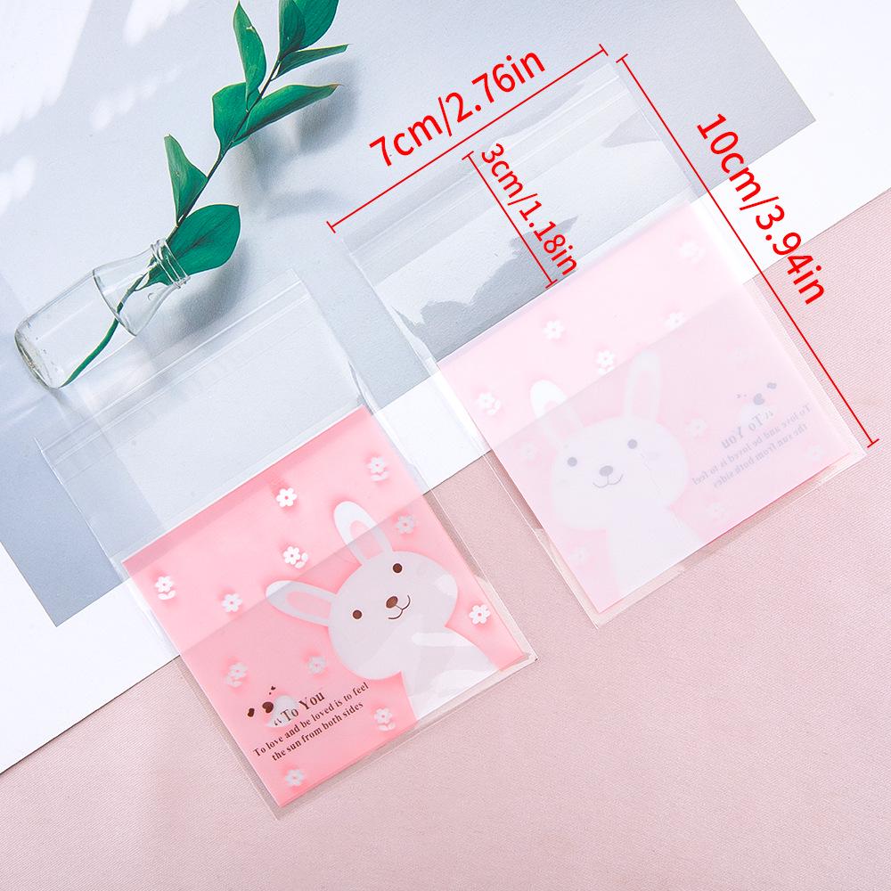 Cartoon Style Self-Adhesive Bags for Baking, Cookies, and Jewelry Storage