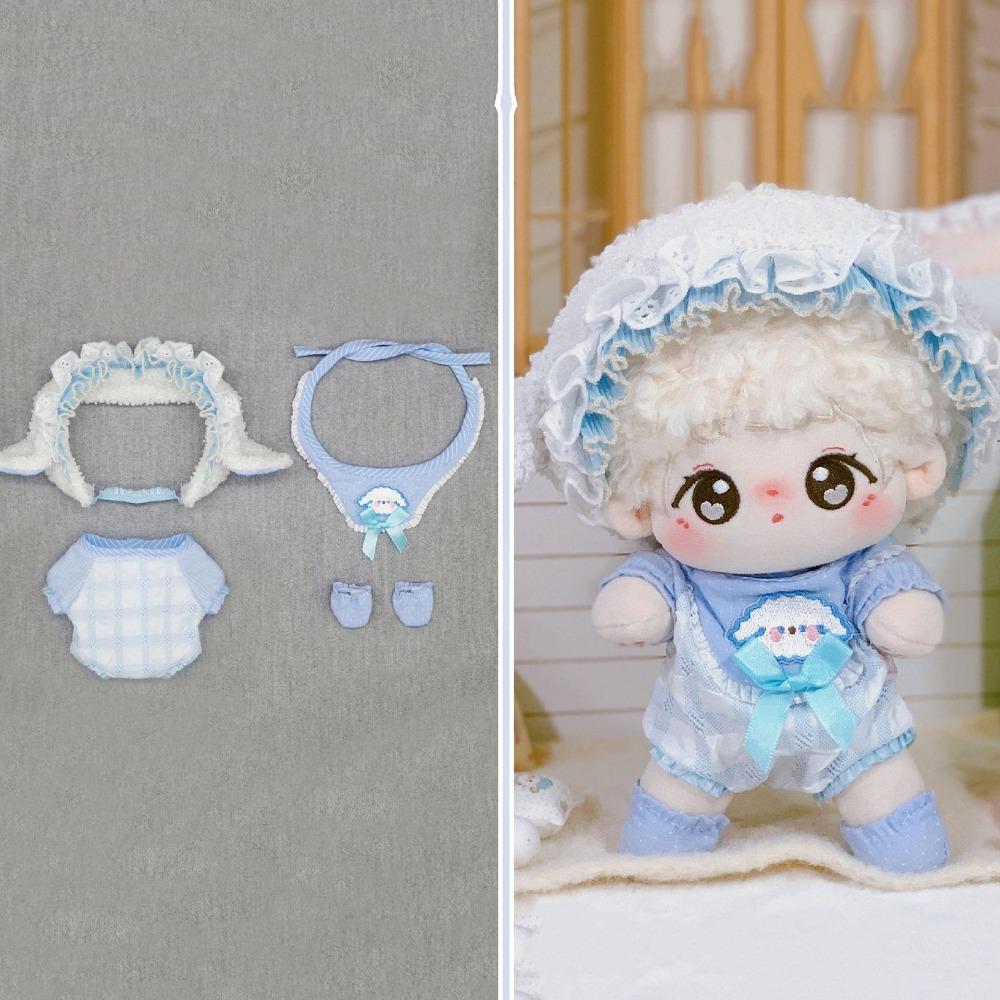 1 set Rabbit 20cm Cotton Doll Clothes Jumpsuits No Attribute Doll Clothes  20cm Cotton Doll