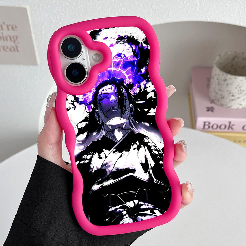 

Jujutsu Kaisen Geto Suguru Phone Case for iPhone 17 16 15 14 13 12 11 Air Pro Max Plus Wavy Edge TPU Colorful Cover Cover iPhone 13