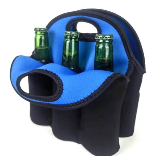 Høykvalitets vaskbart dykkermateriale med stor kapasitet Vinflaskeposebærerpakke for BBQ Vinflaskebærer