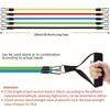 11-Piece TPE Resistance Band Collection Resistance Band Handles with Door Anchors Tote Leg Ankle Straps Exercise Bands