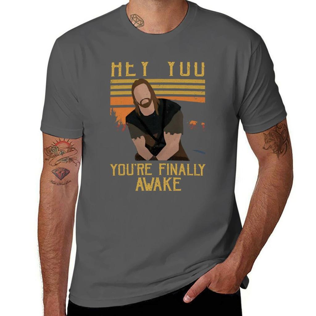 You_re Finally Awake T-Shirt customs design your own anime heavyweights korean fashion mens workout shirts