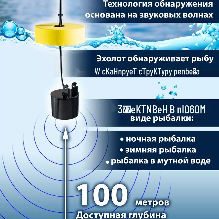 Smart Fish Finder: Easy 100M Probe with Depth Detection and Wired Positioning for Power-Efficient Fishing