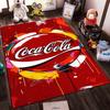 Logo Coca-Cola avec Design Abstrait Vibrant. Tapis antidérapant adapté aux canapés de salon et de chambre.