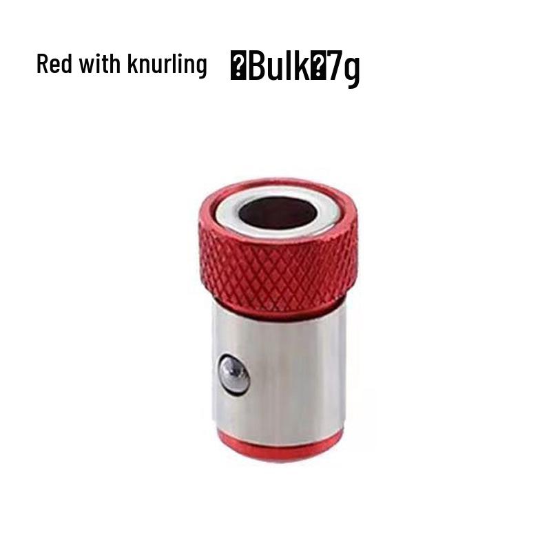 Aluminum Alloy Magnetic Holder with High Hardness and Strong Magnetic Adsorption; Magnetic Ring Bit Screwdriver Head for Electric Drill.