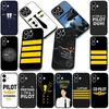 Airplane Pilot Epaulette Casing Phone Cover for Xiaomi Redmi Note 12 11 10 Pro 10A 10C 12C 14C A4 Note12 5G Soft Case