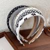 Polka Dot Hair Bands for Women Floral Print Hair Hoop Headbands Sweet Girls Plaid Hairband Hair Accessories Headwear Headdress